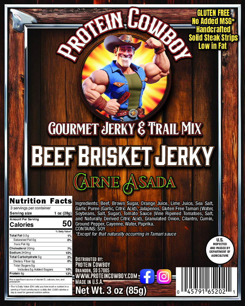 Carne Asada Brisket Beef Jerky