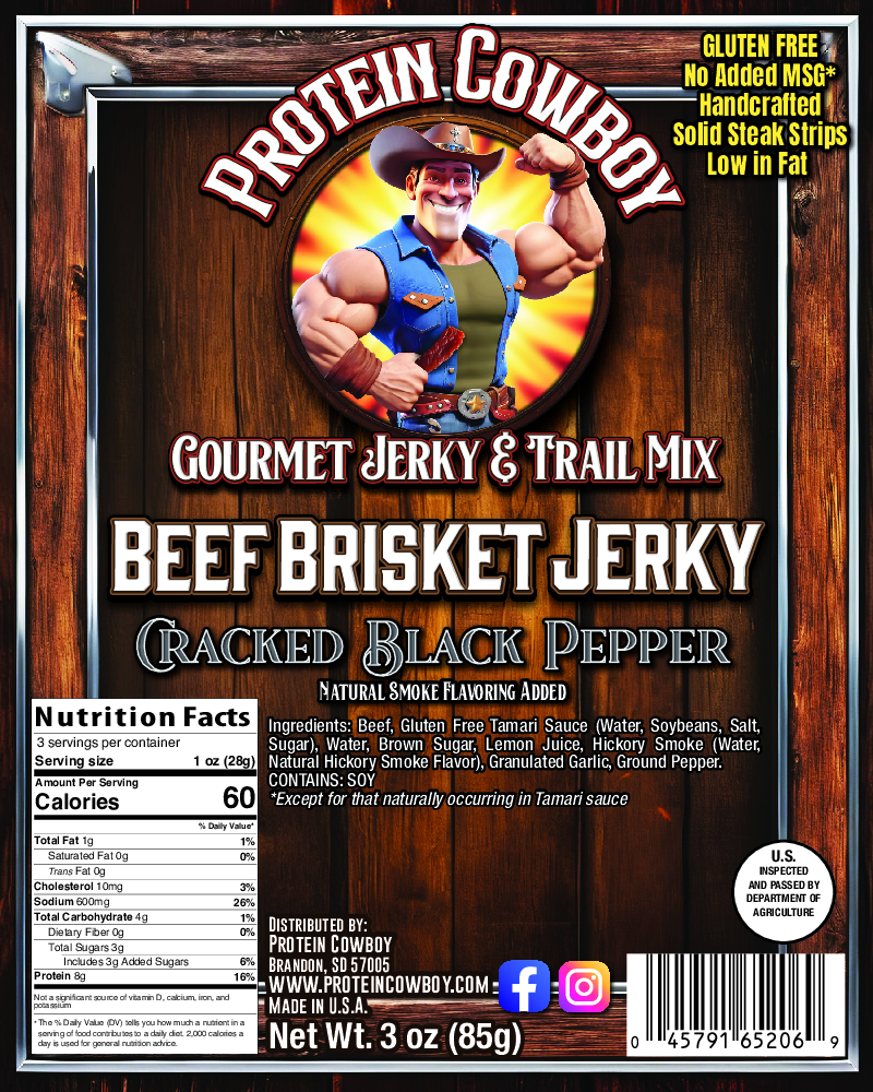 Cracked Pepper Brisket Beef Jerky