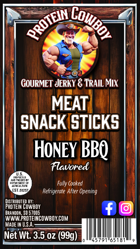 Honey BBQ Meat Snack Sticks