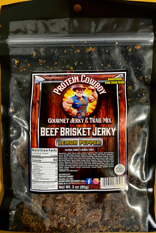 Lemon Pepper Beef Brisket Jerky