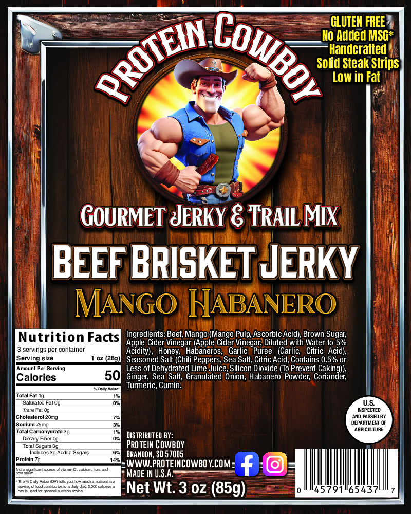 Mango Habanero Brisket Beef Jerky