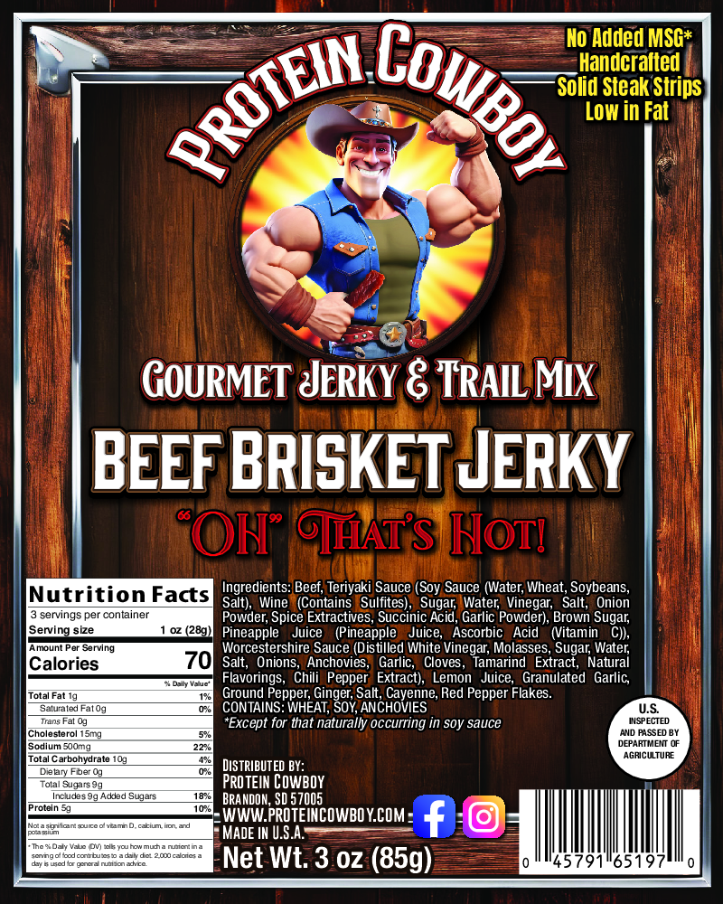 “Oh” That's Hot Brisket Beef Jerky