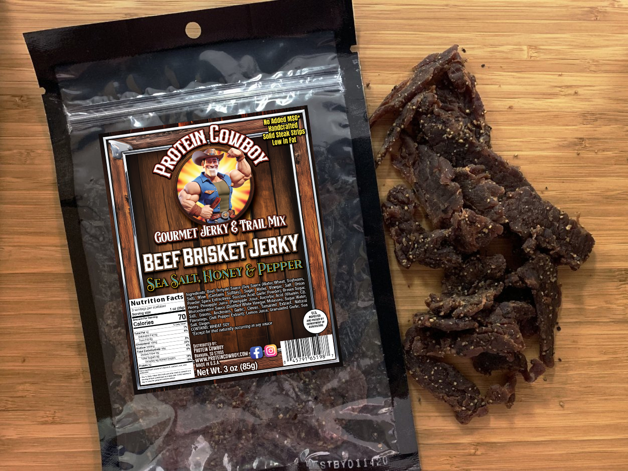 Sea Salt Honey & Pepper Brisket Beef Jerky