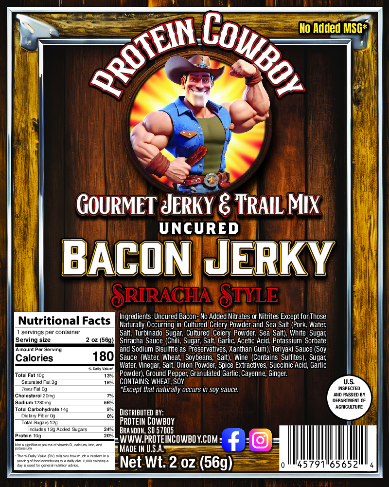 Sriracha Bacon Jerky