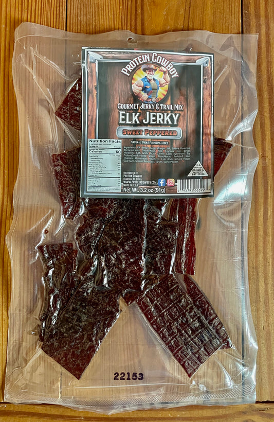 Elk Sweet Peppered Jerky 3.2oz