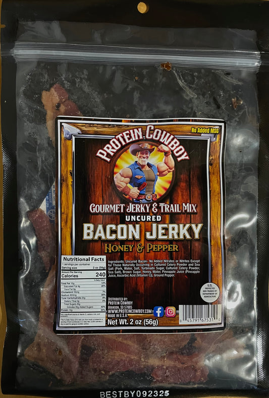 Honey & Pepper Bacon Jerky - GLUTEN FREE